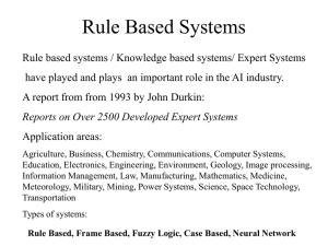 RuleBasedSystems - Department of Computer and Information