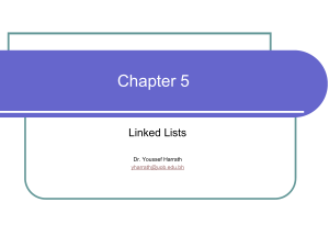 Chapter 5 Linked Lists