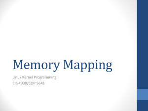Memory Mapping - FSU Computer Science