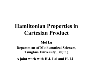 Hamiltonian properties in Cartesian product