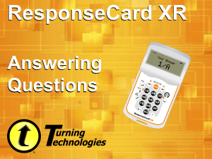 ResponseCard XR Answering Questions