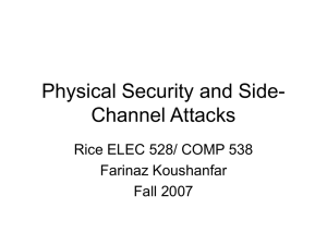 SideChannelAttacks