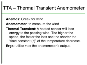 TTA – Thermal Transient Anemometer
