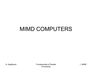 MIMD COMPUTERS