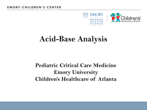 2011 Acid base - Emory University Department of Pediatrics