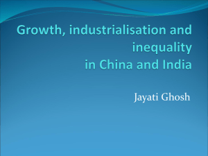 China and India: A comparison of recent economic growth trajectories