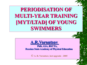 multi-year training of age group swimmers (concept)