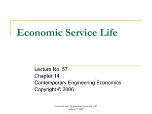 Economic Service Life