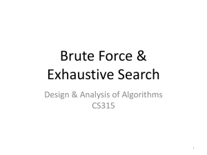 Chapter 3: Brute Force