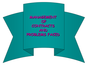 CONTRACT MANAGEMENT MODIFIED