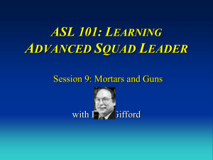 ASL 101: LEARNING ADVANCED SQUAD