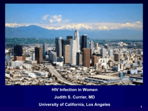 February 26, 2014 - HIV Infection of Women