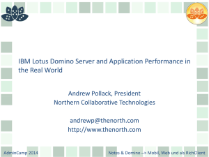Domino Server & Application Performance in the Real World