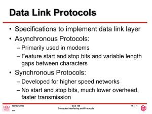 16. Data Link Protocols