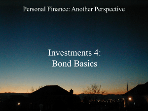 Investments 4 - Bond Basics