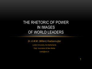 The Rhetoric of Power in Images of World Leaders