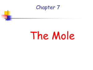 moles = grams molar mass