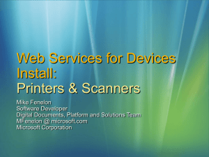 Web Services for Printers: Step-By-Step