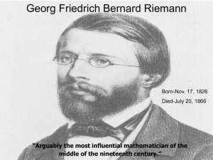 Georg Friedrich Bernard Riemann