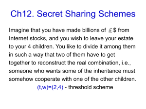Secret Sharing Schemes