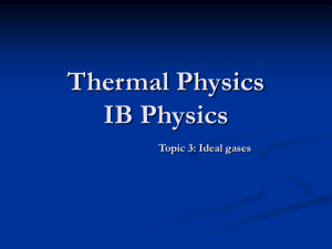 Ideal gases