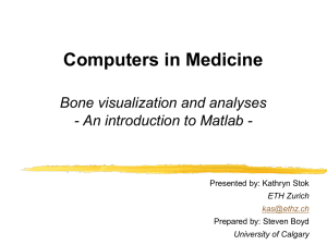 Introduction to Matlab