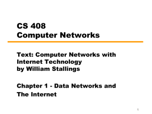 Chapter 1 Data Networks and the Internet