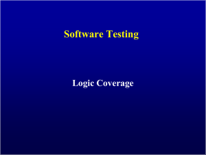 SWE 637: Logic Coverage