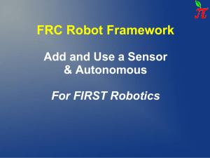 FRC Robot Add Sensor-11/13/12