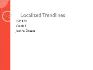 Localized Trendlines