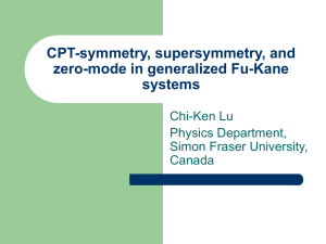CPT-symmetry, supersymmetry, and zero