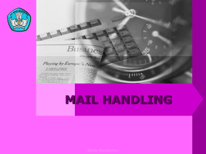mail handling - smk merdeka bandung