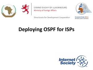 OSPF for ISPs - African Union Pages