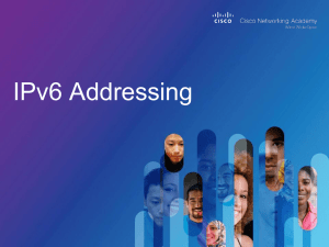 IPv6 Addressing