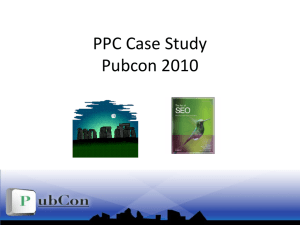 Enterprise PPC Case Study at Pubcon Las Vegas 2010