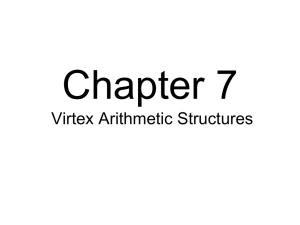 Chapter 7: Virtex Arithmetic Structures