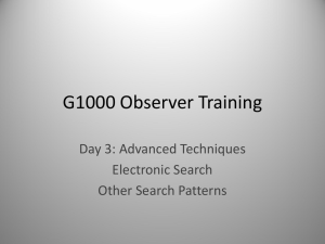 G1000 Observer Presentation Slides