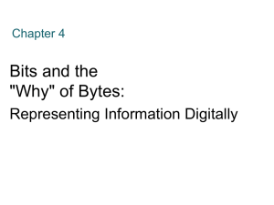 Chapter 4. Representing Information Digitally: Bits and the