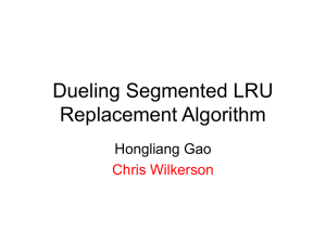 Dueling Segmented LRU Replacement Algorithm