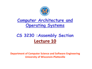 Lecture 10 - University of Wisconsin