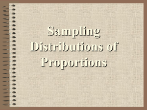 Chapter 9 Sampling distribution