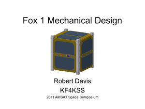 Fox 1 Mechanical Design