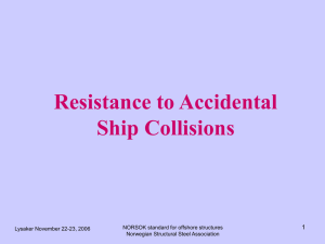 Ship collision-