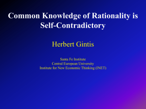 Common Knowledge of Rationality is Self
