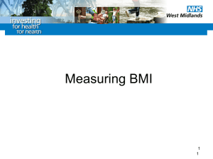 Measuring BMI