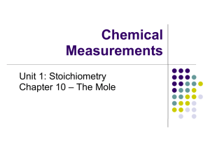 Chemical Measurements