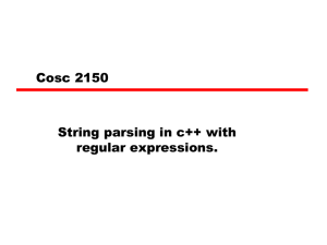 String Parsing in c++