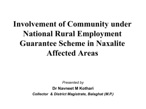 Involvement of Community in Naxalite