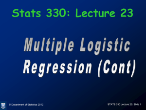 330.Lect23 - Department of Statistics
