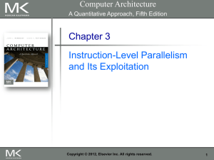 Chap 3: Instruction-Level Parallelism and Its Exploitation